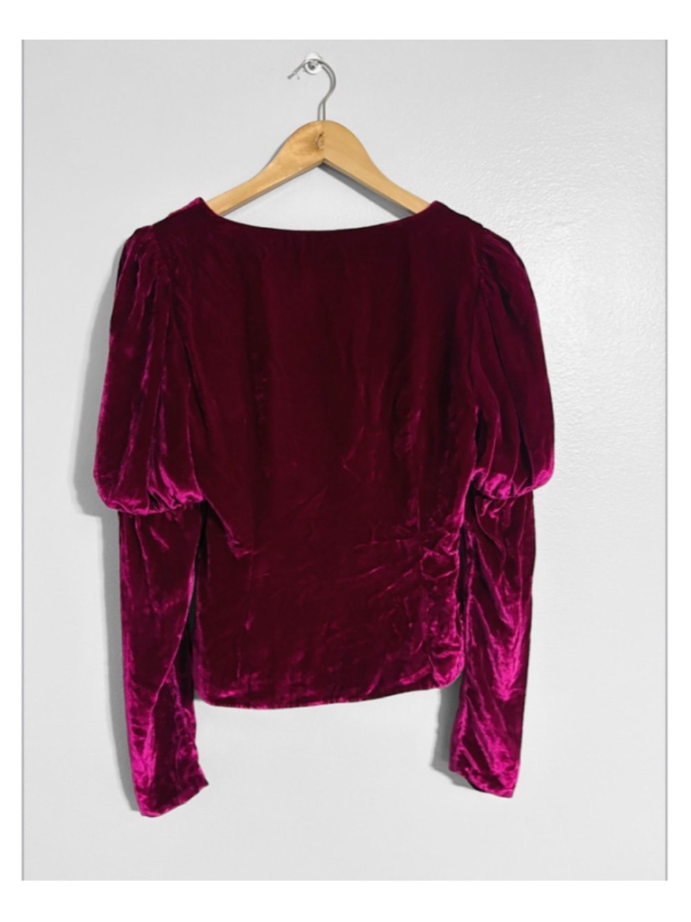 Cinq A Sept Theo Velvet Silk Blend Top - Picture 4 of 7